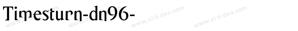 Timesturn-dn96字体转换