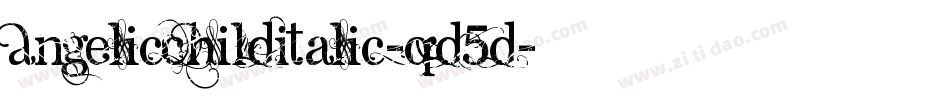 AngelicChildItalic-qd5d字体转换