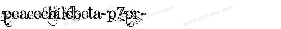 PeacechildBeta-p7PR字体转换