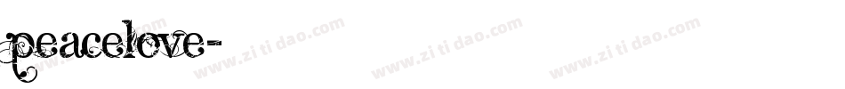 Peacelove字体转换