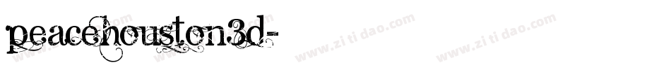 peacehouston3d字体转换