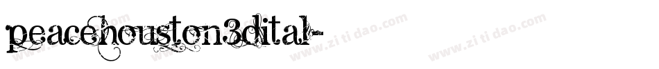 peacehouston3dital字体转换