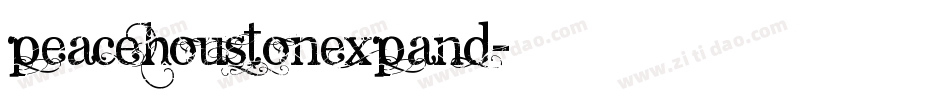 peacehoustonexpand字体转换