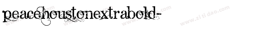 peacehoustonextrabold字体转换