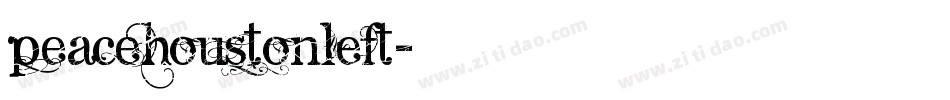 peacehoustonleft字体转换