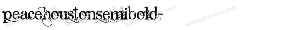 peacehoustonsemibold字体转换