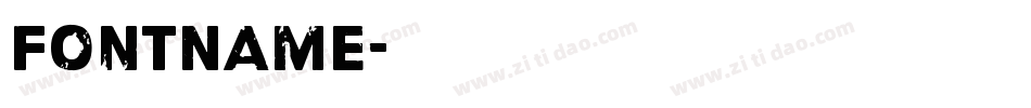 fontName字体转换