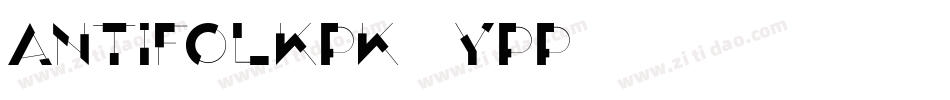AntiFolkPk-7YPP字体转换