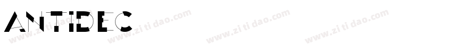 Antidec字体转换