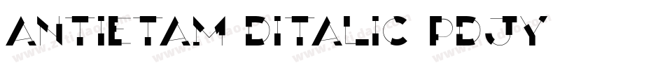 Antietam3DItalic-pdjy字体转换