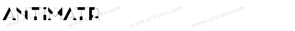 Antimatr字体转换