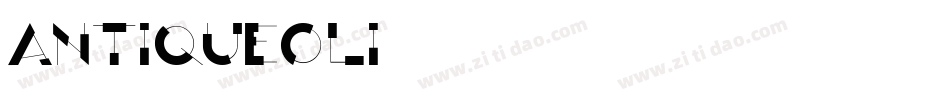 Antiqueoli字体转换
