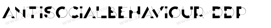 AntisocialBehaviour-Ddp3字体转换
