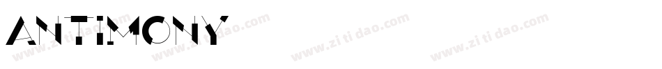 antimony字体转换