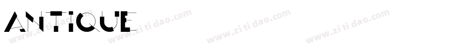 antique3字体转换