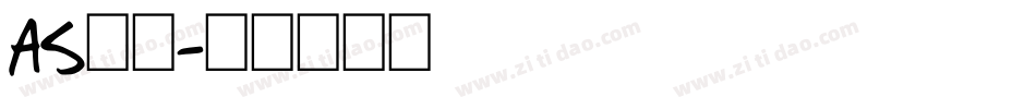 AS字库字体转换