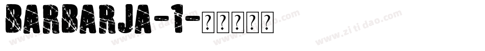 BARBARJA-1字体转换