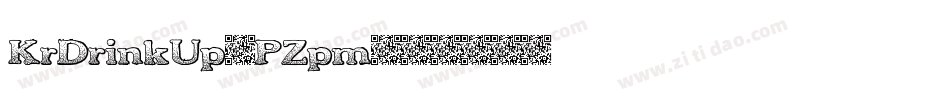 KrDrinkUp-PZpm字体转换