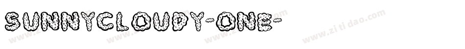 SunnyCloudy-One字体转换
