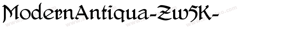 ModernAntiqua-Zw5K字体转换