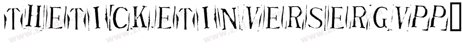 TheTicketInverse-rgvPp字体转换