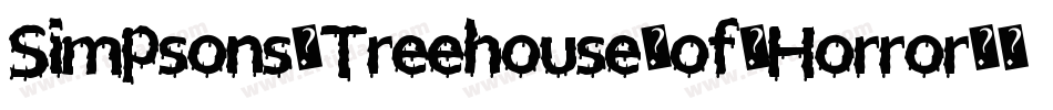 Simpsons-Treehouse-of-Horror字体转换
