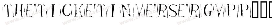 TheTicketInverse-rgvPp字体转换