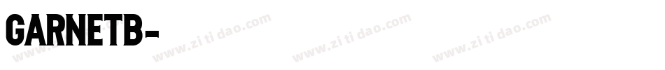 GARNETB字体转换
