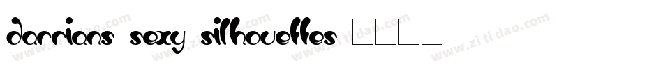 Darrians-Sexy-Silhouettes字体转换