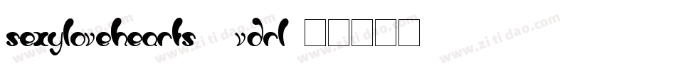 SexyLoveHearts2-VdRl字体转换