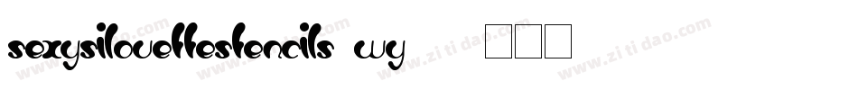 SexySilouetteStencils-Wy89字体转换