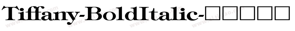 Tiffany-BoldItalic字体转换