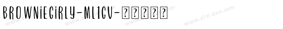 BrownieGirly-mL1gV字体转换