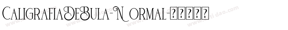CaligrafiaDeBula-Normal字体转换