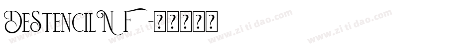DeStencilNF字体转换