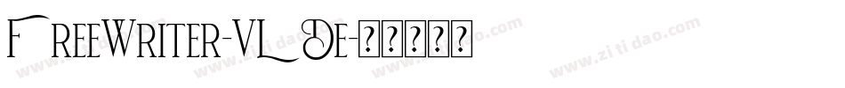FreeWriter-VLDe字体转换
