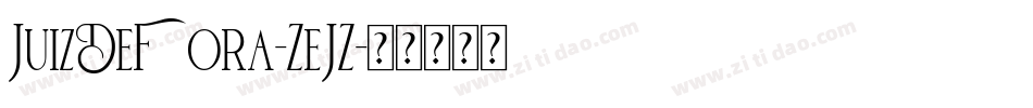 JuizDeFora-ZeJZ字体转换