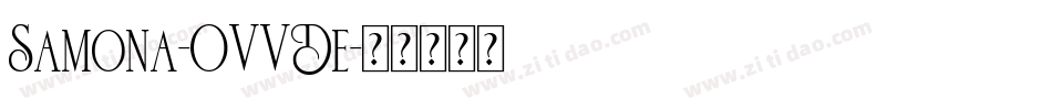 Samona-OVVDe字体转换