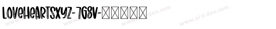 LoveheartsXyz-7G8V字体转换
