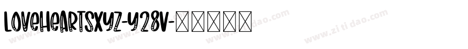 LoveheartsXyz-y28V字体转换