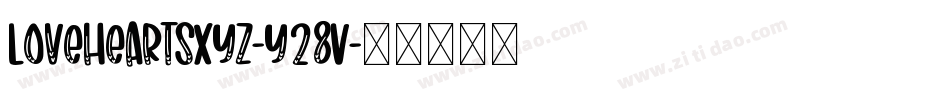 LoveheartsXyz-y28V字体转换