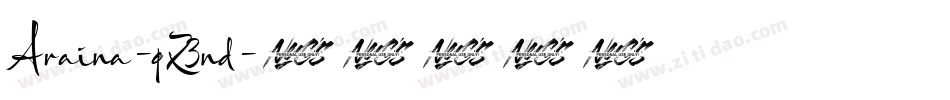 Araina-qZ3nd字体转换
