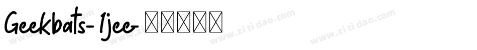 Geekbats-1jee字体转换