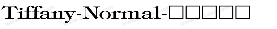 Tiffany-Normal字体转换
