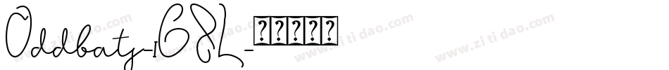 Oddbats-1GZL字体转换