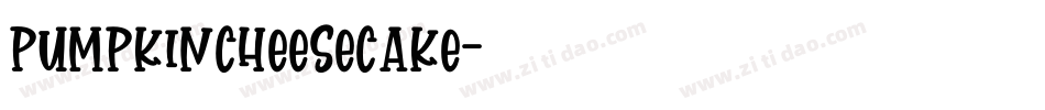 PumpkinCheesecake字体转换