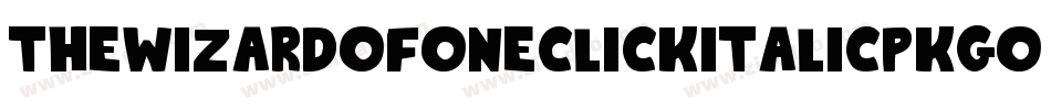 TheWizardOfOneClickItalic-PKGO2字体转换