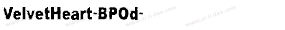 VelvetHeart-BPOd字体转换