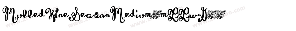 MulledWineSeasonMedium-mLLwG字体转换