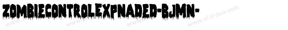 ZombieControlExpnaded-BJMn字体转换